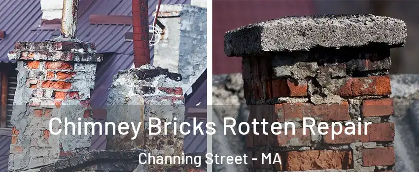 Chimney Bricks Rotten Repair Channing Street - MA