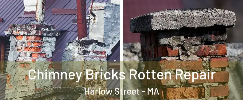 Chimney Bricks Rotten Repair Harlow Street - MA