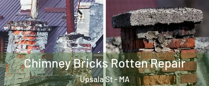 Chimney Bricks Rotten Repair Upsala St - MA