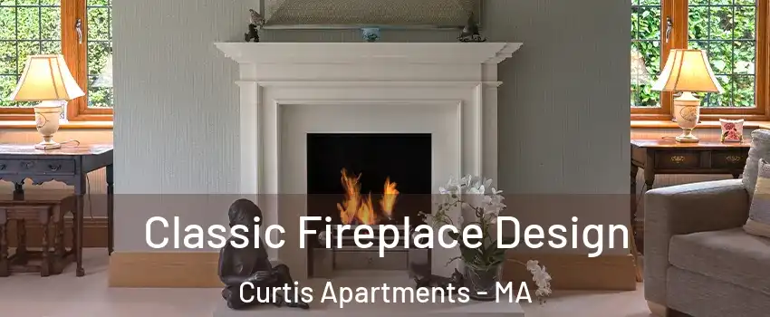 Classic Fireplace Design Curtis Apartments - MA