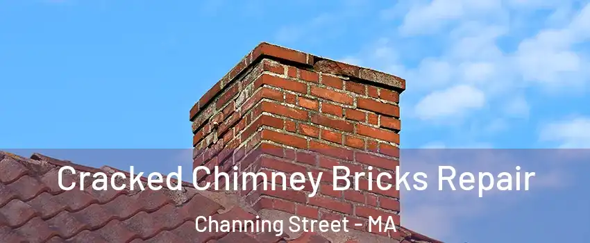 Cracked Chimney Bricks Repair Channing Street - MA