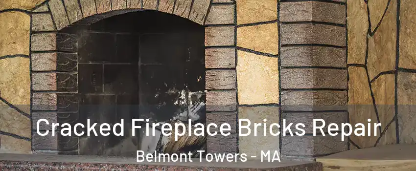 Cracked Fireplace Bricks Repair Belmont Towers - MA