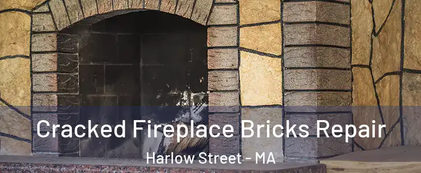 Cracked Fireplace Bricks Repair Harlow Street - MA