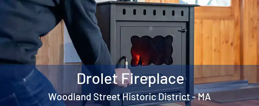 Drolet Fireplace Woodland Street Historic District - MA