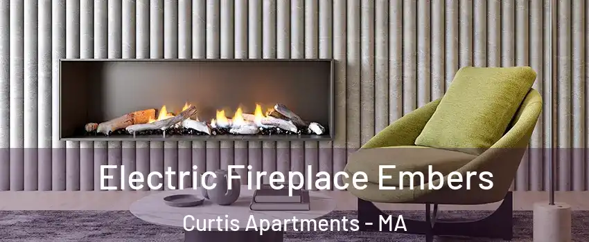 Electric Fireplace Embers Curtis Apartments - MA