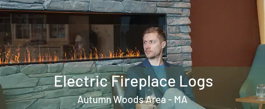 Electric Fireplace Logs Autumn Woods Area - MA