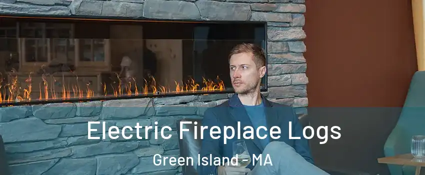 Electric Fireplace Logs Green Island - MA