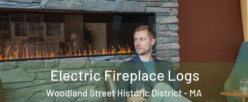 Electric Fireplace Logs Woodland Street Historic District - MA