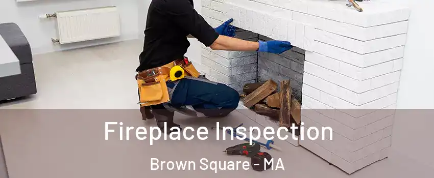 Fireplace Inspection Brown Square - MA