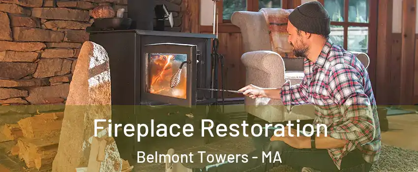 Fireplace Restoration Belmont Towers - MA