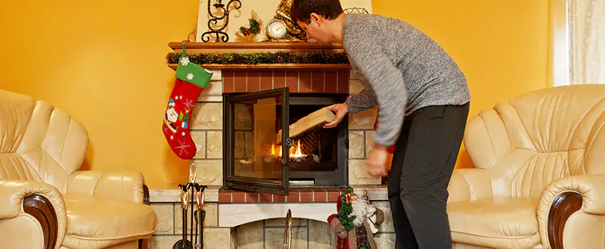 Rusted Metal Fireplace Restoration in Green Island, Massachusetts