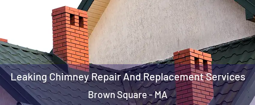 Leaking Chimney Repair And Replacement Services Brown Square - MA