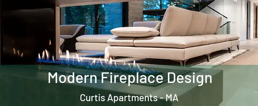 Modern Fireplace Design Curtis Apartments - MA