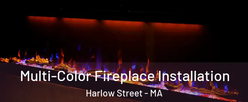 Multi-Color Fireplace Installation Harlow Street - MA