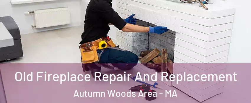 Old Fireplace Repair And Replacement Autumn Woods Area - MA