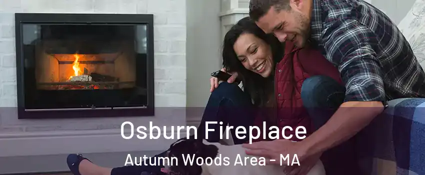 Osburn Fireplace Autumn Woods Area - MA