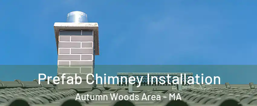 Prefab Chimney Installation Autumn Woods Area - MA